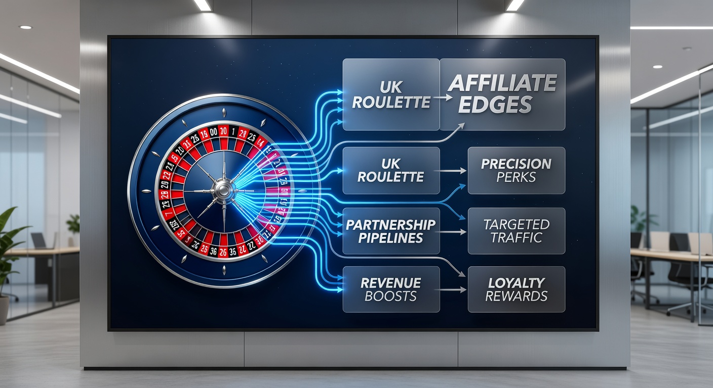 Affiliate dashboard displaying roulette promotion pipelines and player referral metrics in a UK casino network