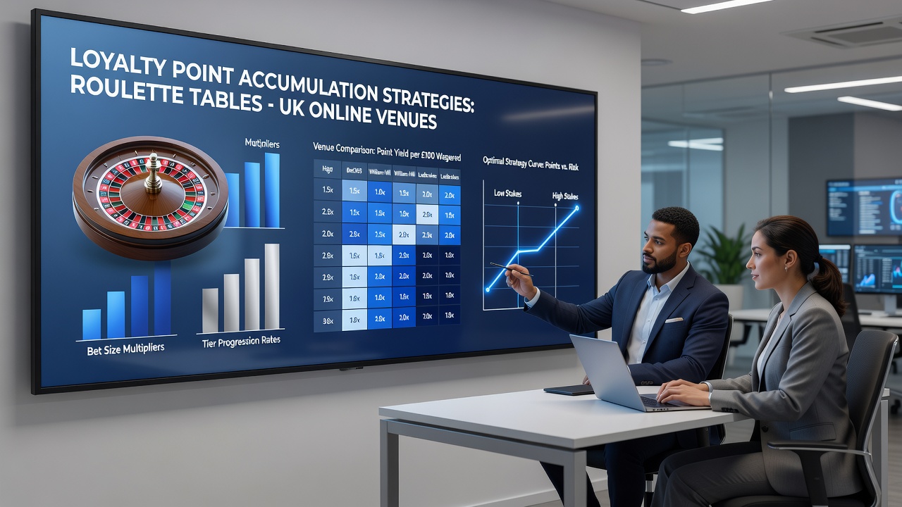 Analytics dashboard displaying loyalty point accumulation trends for roulette tables in UK online venues