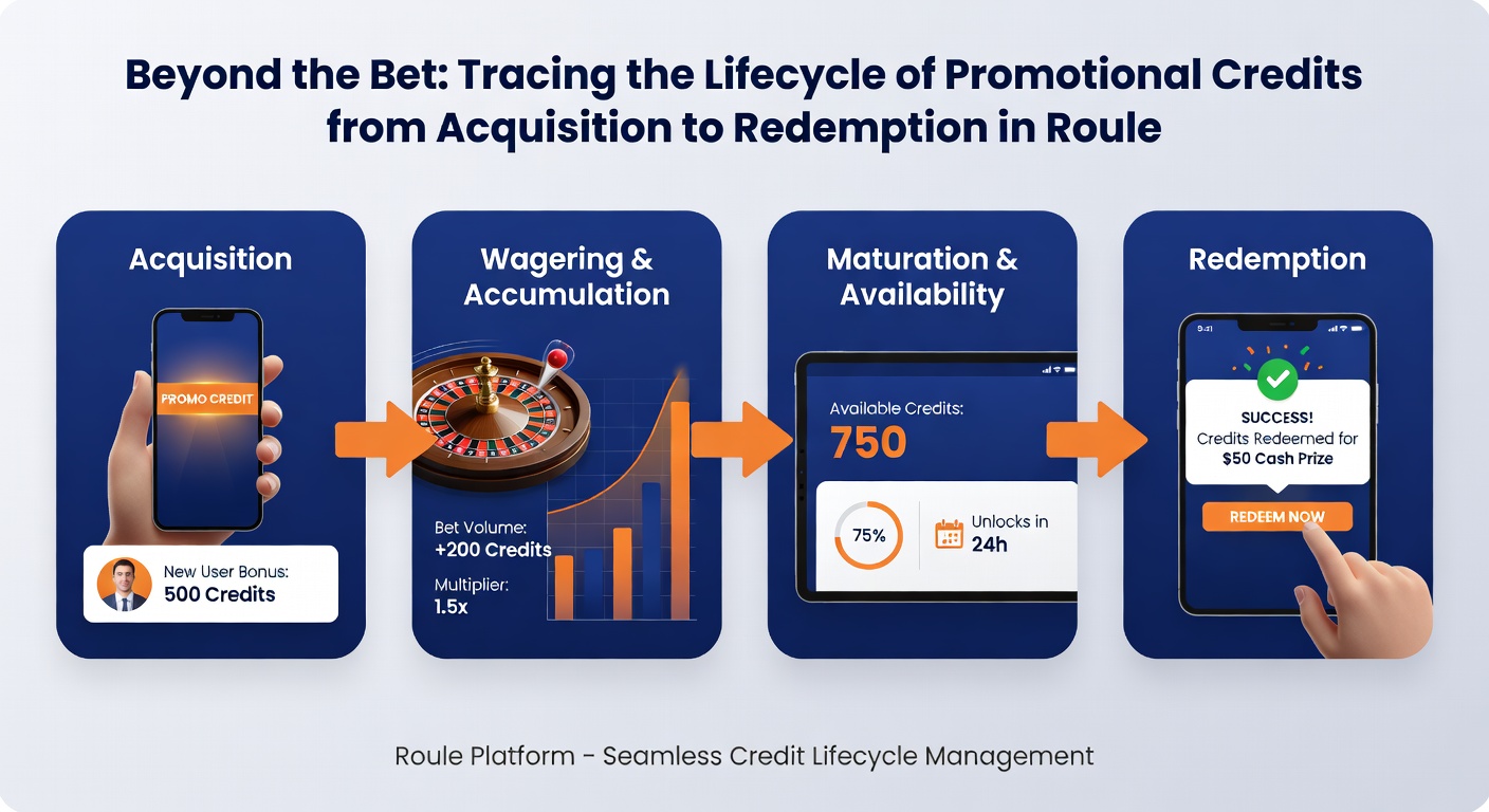 Close-up of digital roulette interface displaying promotional credit balance and wagering progress meter