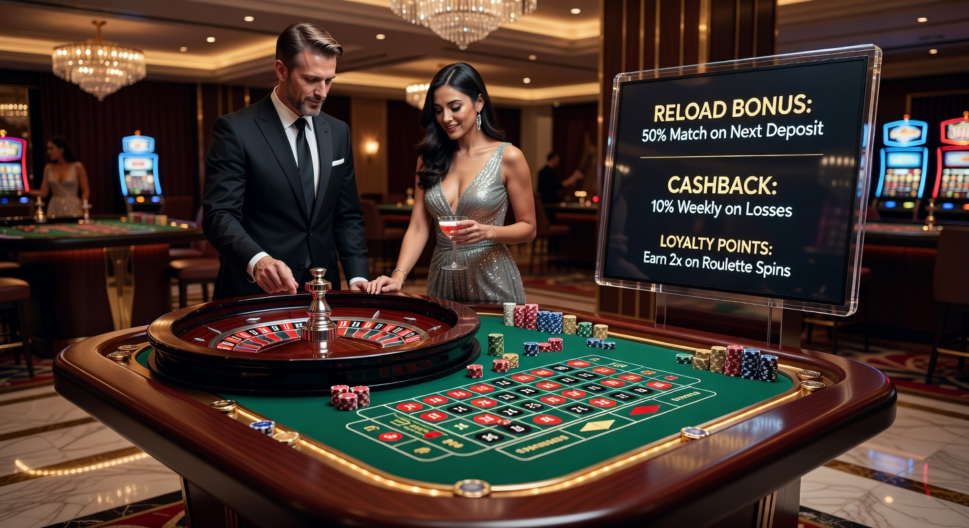 Digital graphic of cashback coins bouncing back from a roulette wheel, illustrating loss recovery mechanisms in modern gaming