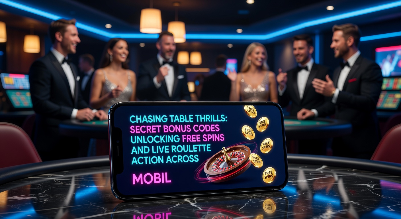 Live dealer roulette table on a mobile screen with bonus credits highlighted and code overlay