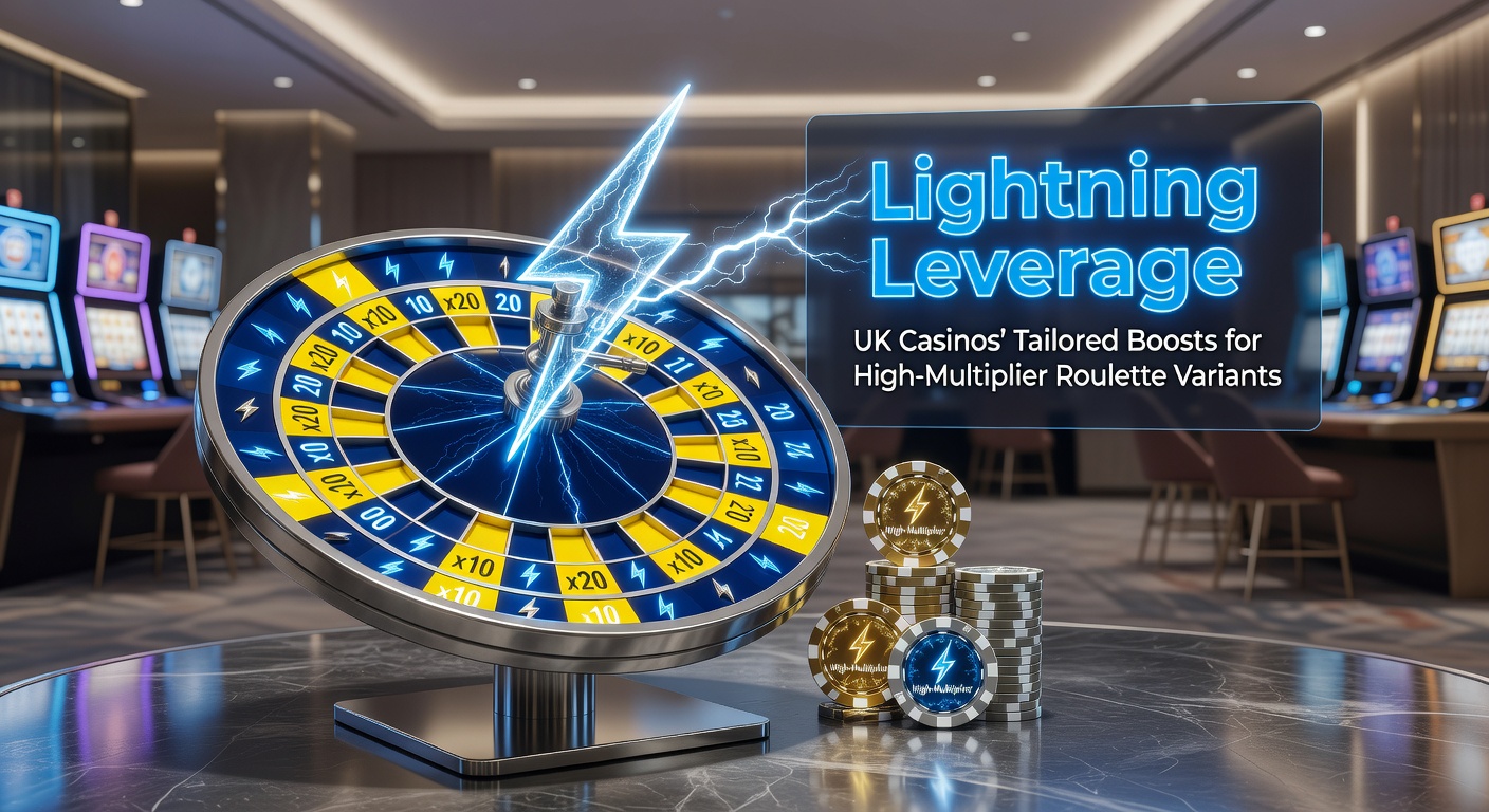 Dynamic lightning roulette wheel with glowing multipliers striking select numbers, showcasing the high-stakes excitement in UK online casinos
