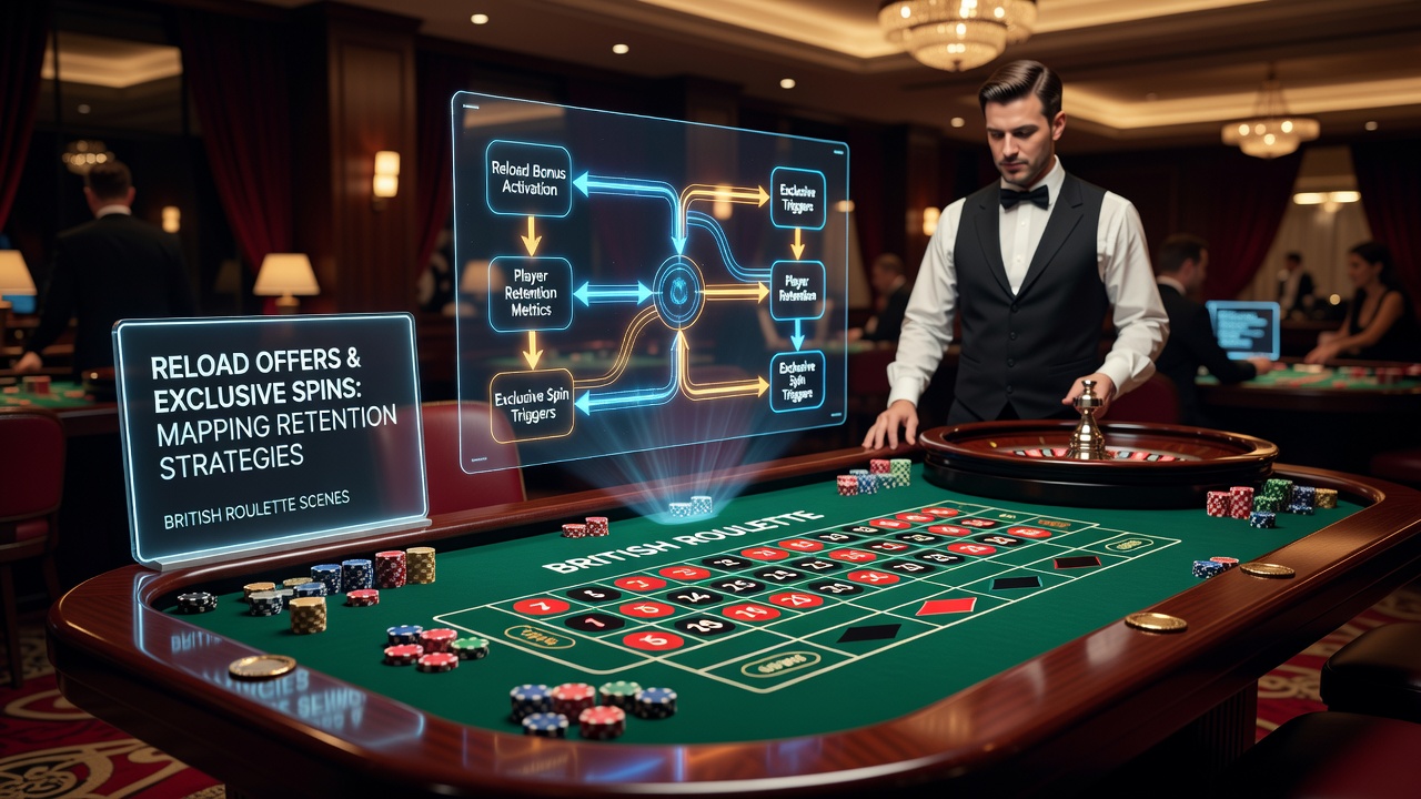 Digital interface displaying layered roulette promotions with reload timers and exclusive spin counters